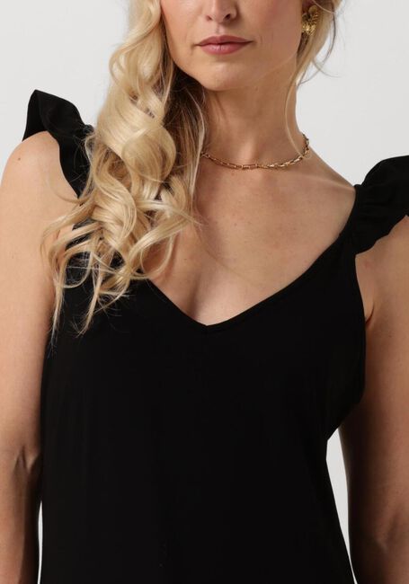 JANSEN AMSTERDAM Robe maxi V542 JERSEY SOLID SLEEVELESS LONG DRESS en noir - large