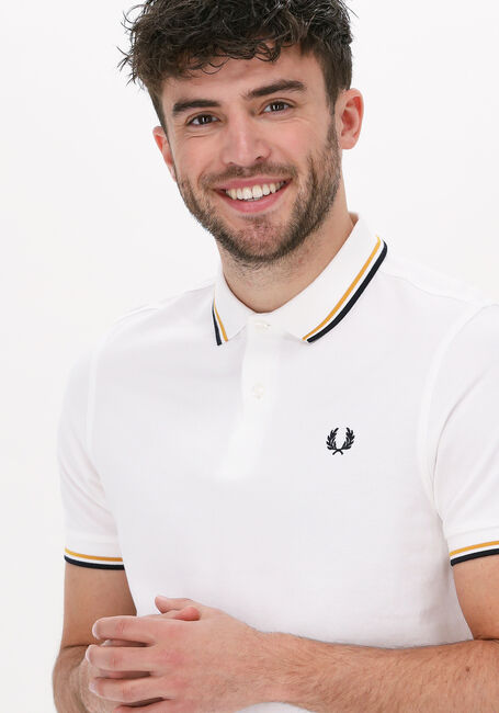FRED PERRY Polo TWIN TIPPED FRED PERRY SHIRT Blanc - large