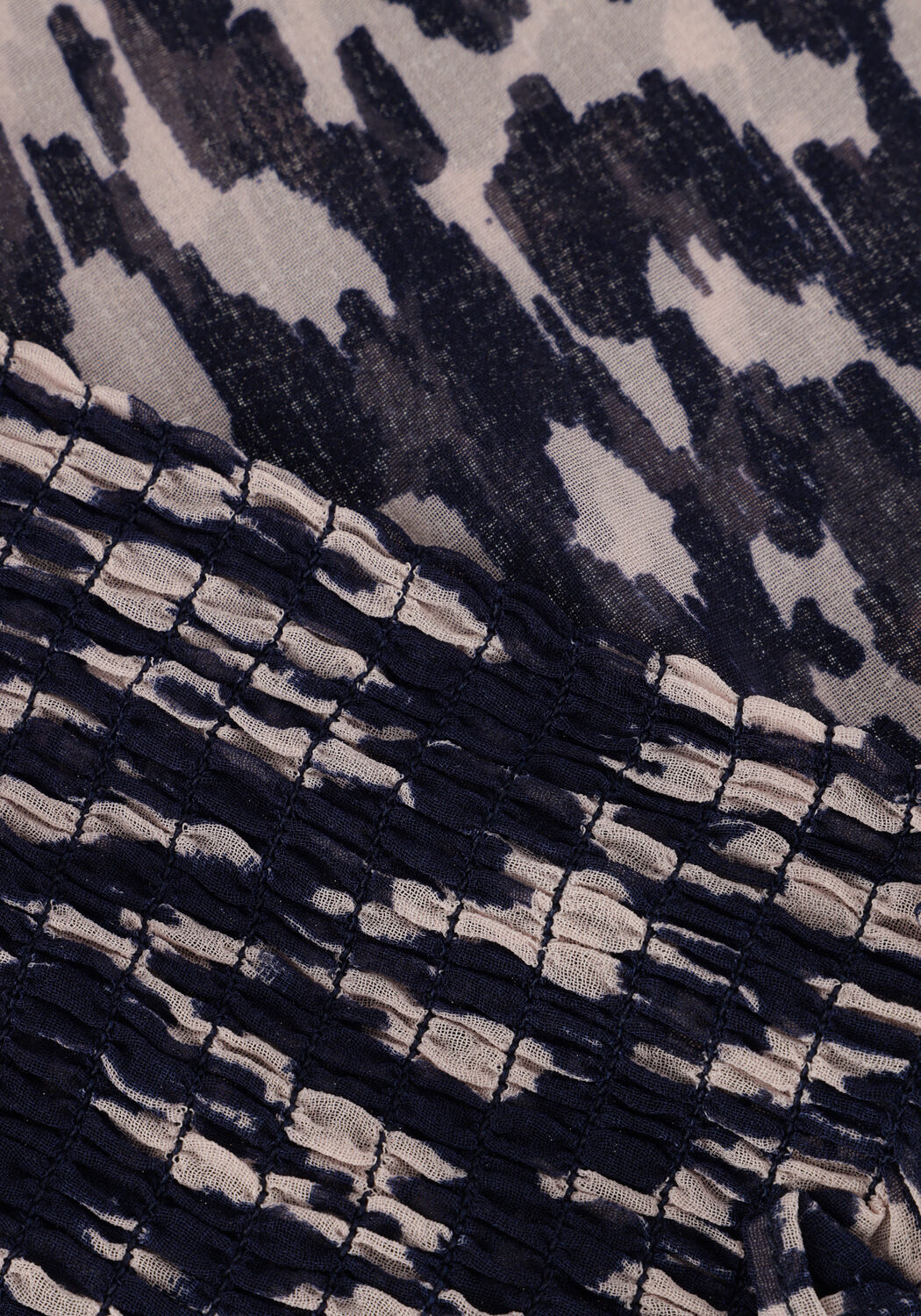 Donkerblauwe NEO NOIR  LANDA DISTRESSED BLOUSE - large