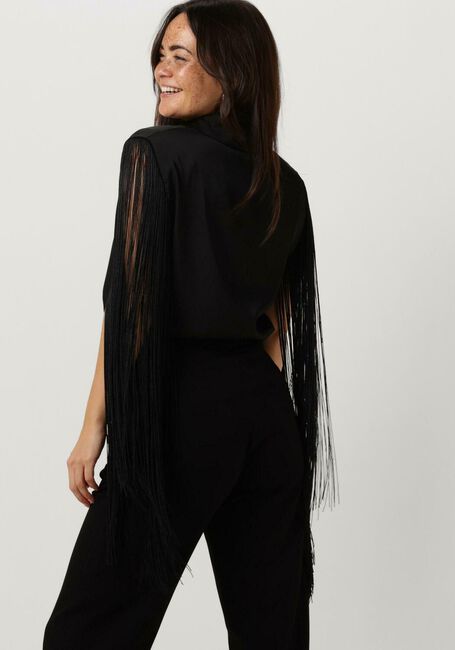 ACCESS SHIRT WITH FRINGED SLEEVES Blouses en noir - large