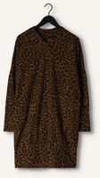 Bruine 10DAYS Mini jurk V-NECK DRESS LEOPARD Bruine 10DAYS Mini jurk V-NECK DRESS LEOPARD - medium