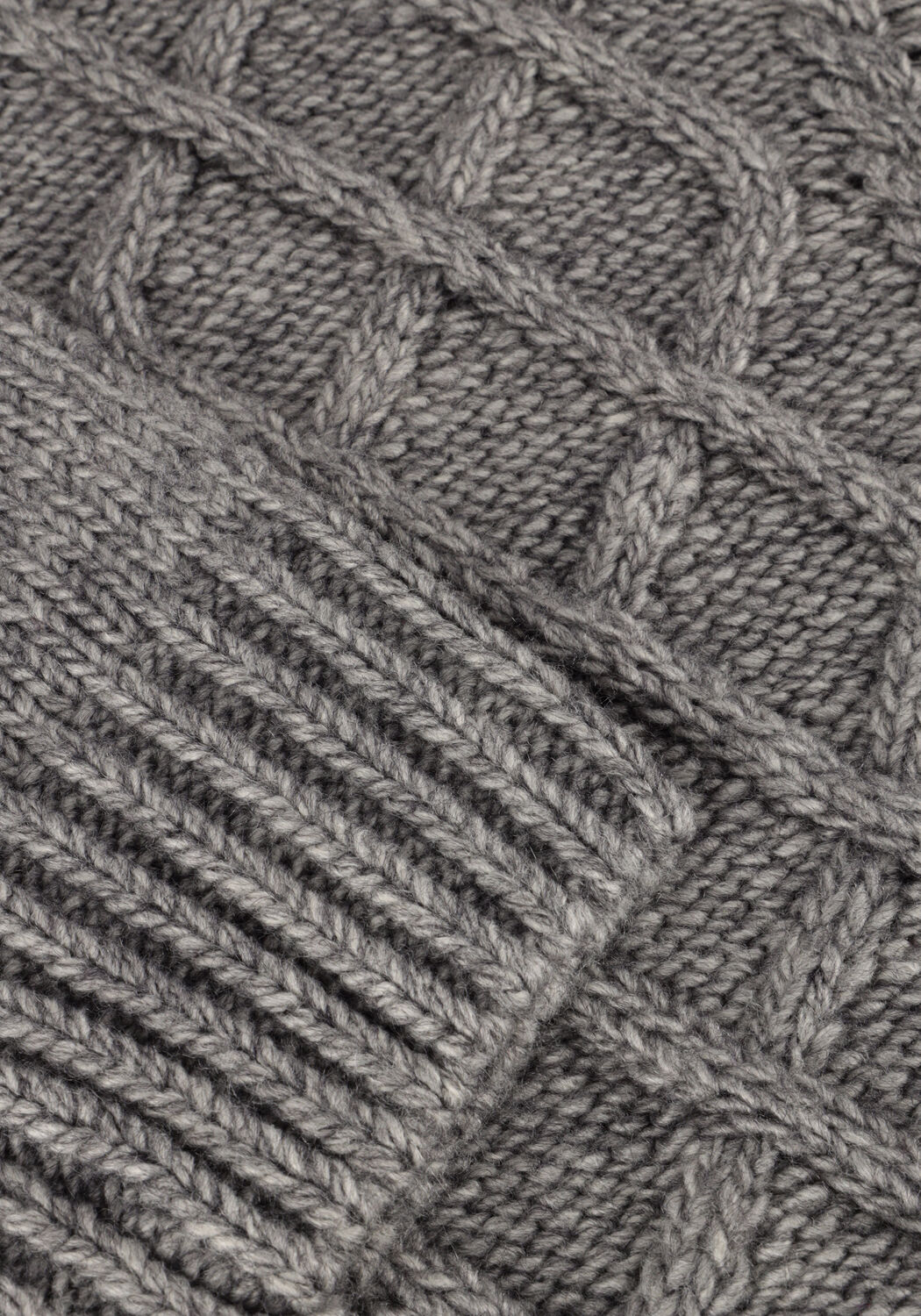 NOTRE-V Col roul&eacute; NV-ENIDE en gris - large