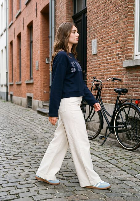 AIMEE THE LABEL Chandail ELANSS6 SWEATER WITH EMBROIDERY en bleu - large