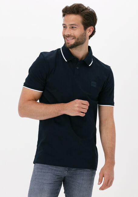 BOSS ORANGE Polo PASSERTIP en bleu - large