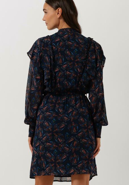 Blauwe POM AMSTERDAM Mini jurk DRESS 7093 - large