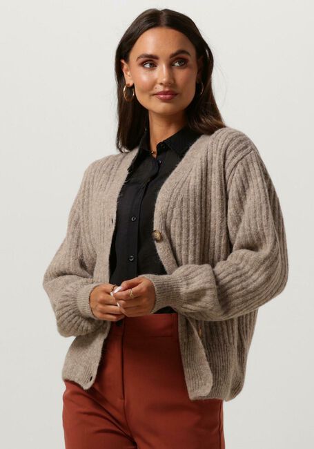 Camel MODSTR&Ouml;M Vest GOLDIE CARDIGAN - large