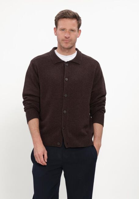 Bruine RESTER&Ouml;DS Vest RTDEAN CARDIGAN - large