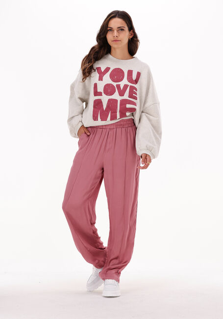10DAYS Pantalon PLEATED PANTS SATIN en rose - large