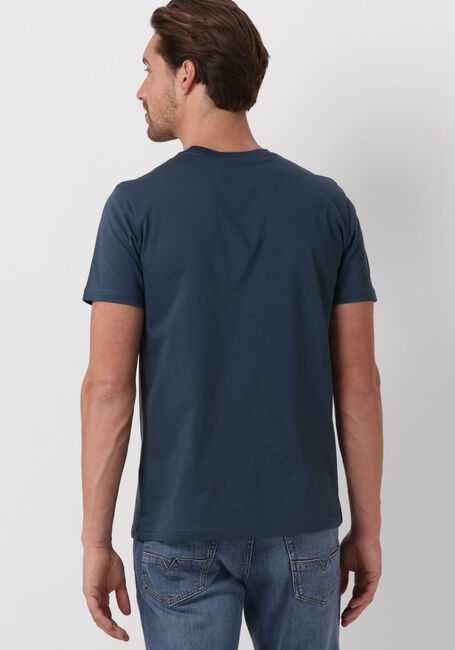 PS PAUL SMITH Polo MENS SLIM FIT SS TSHIRT ZEBRA BADGE en bleu - large