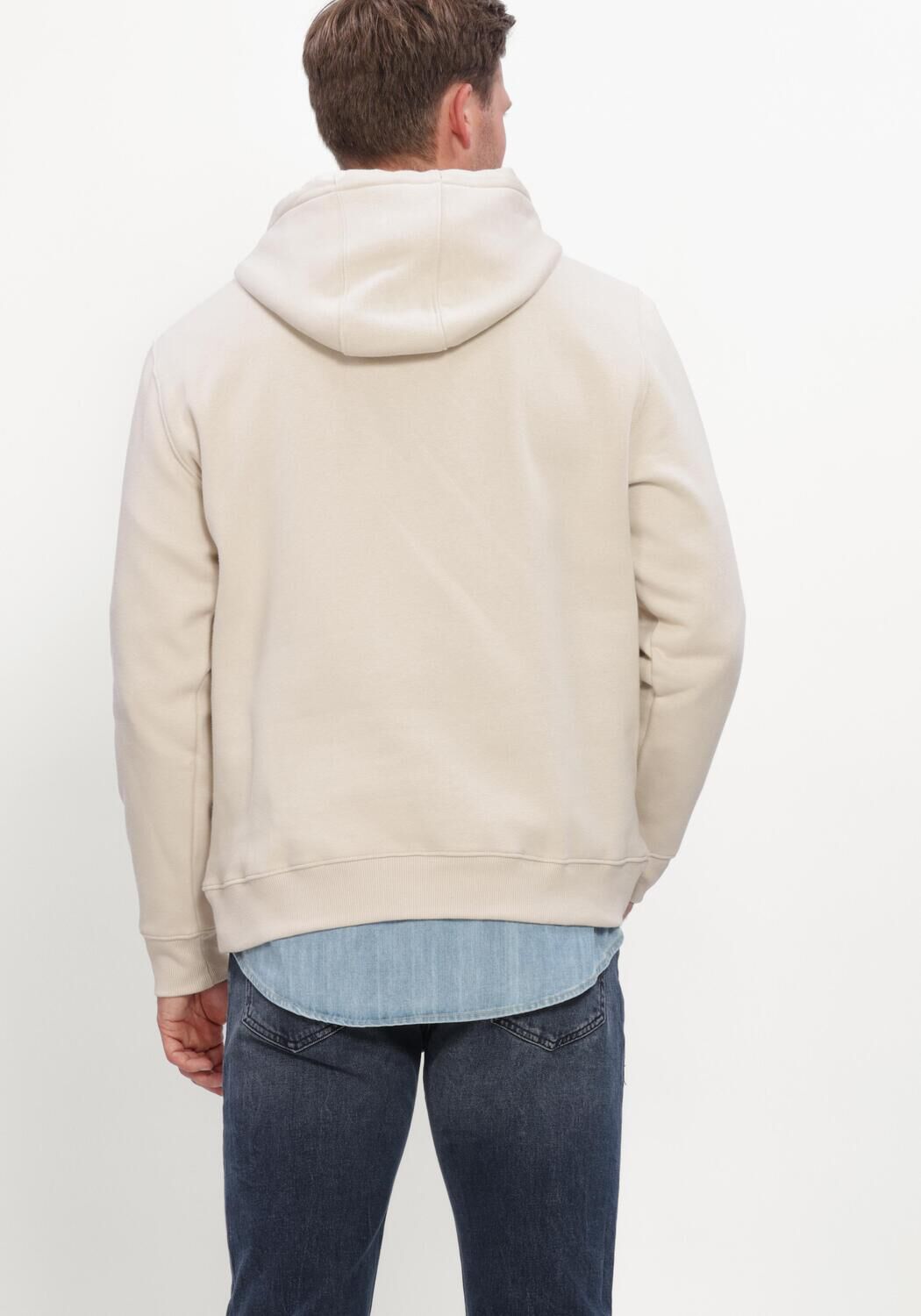 TOMMY JEANS Chandail TJM REG S FLAG HOODIE EXT &Eacute;cru - large