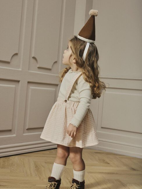 LIL' ATELIER Haut NMFOSANNE LS SLIM TOP LIL Écru - large