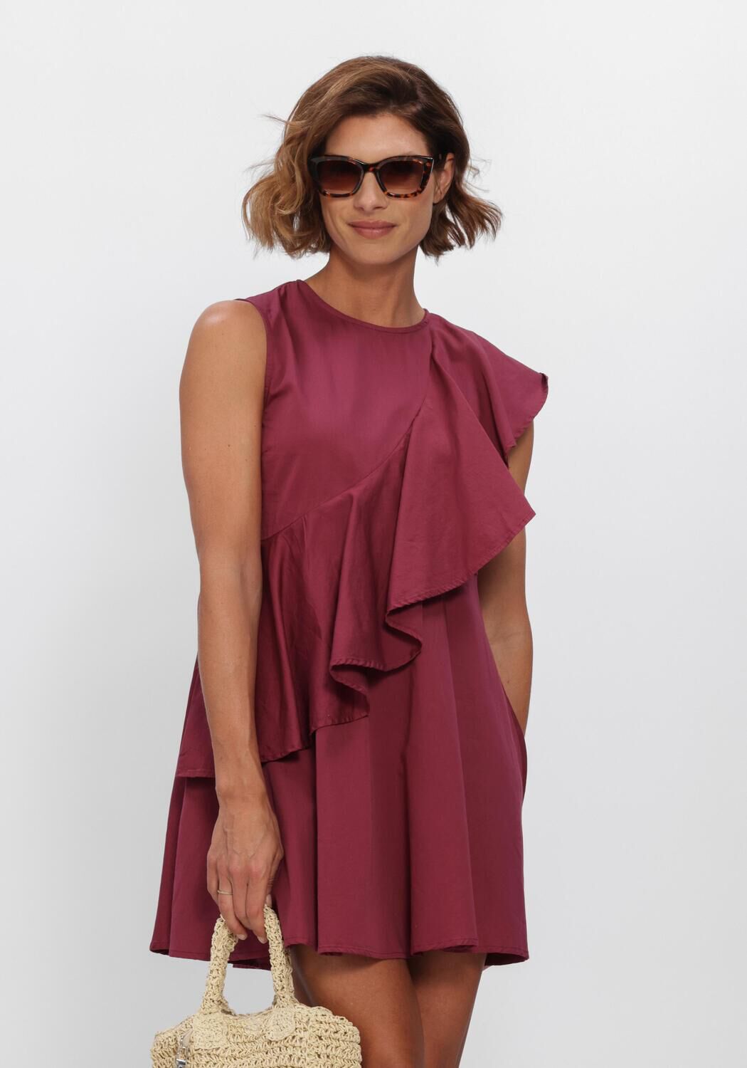 Y.A.S. YASBIRAMA SL DRESS S. Robes Bordeaux - large