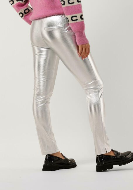 EST'SEVEN Legging EST’CHINO STRETCH LEATHER en argent - large