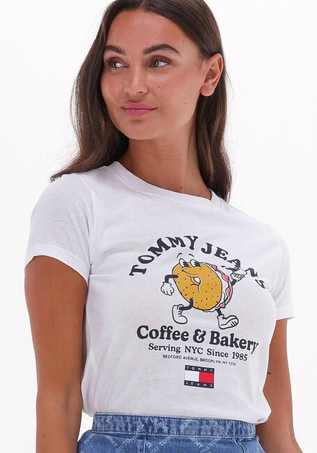 TOMMY JEANS T-shirt TJW BABY TOMMY BAGELS SS Blanc - large