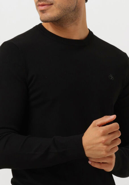 SCOTCH & SODA Pull VISCOSE PULLOVER CREWNECK en noir - large