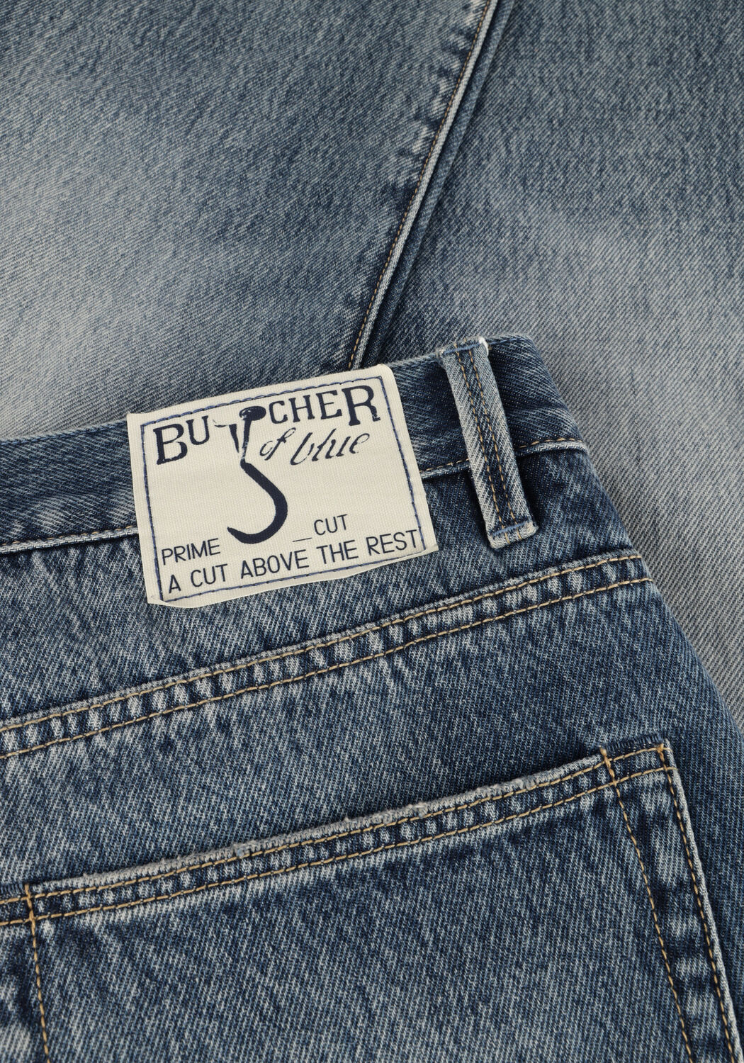 Blauwe BUTCHER OF BLUE Straight leg jeans STOCKTON STRAIGHT REDDING MED - large