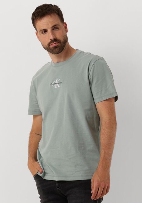 CALVIN KLEIN T-shirt MONOLOGO TEE en gris - large