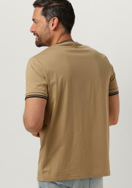FRED PERRY T-shirt TWIN TIPPED T-SHIRT Kaki - large