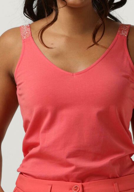 Roze SUMMUM Top SINGLET REVERSIBLE COTTON ELASTANE BASICS - large