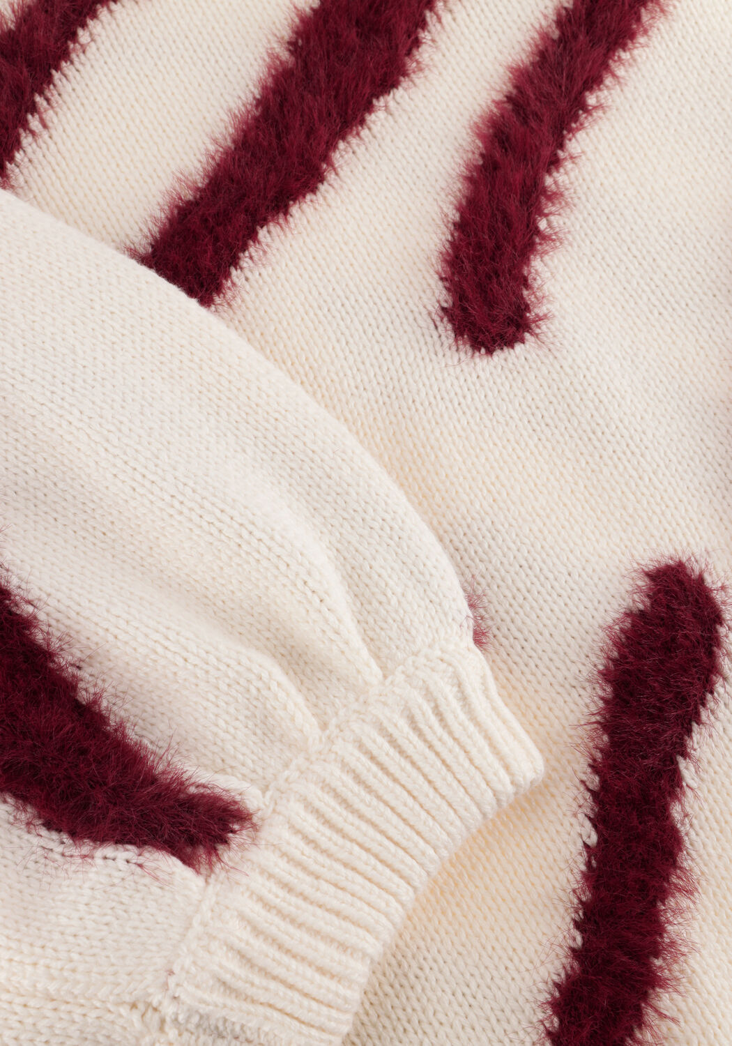 Creme FABIENNE CHAPOT Trui ZEBRA PULLOVER - large