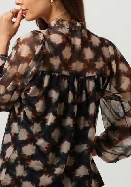 Multi SUMMUM  JERSEY SMOCKED TOP BLURRED STAR PRINT - large