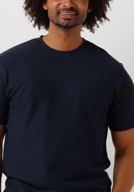 SELECTED HOMME T-shirt SLHMAURICE STRUCTURE SS O-NECK Bleu foncé - large