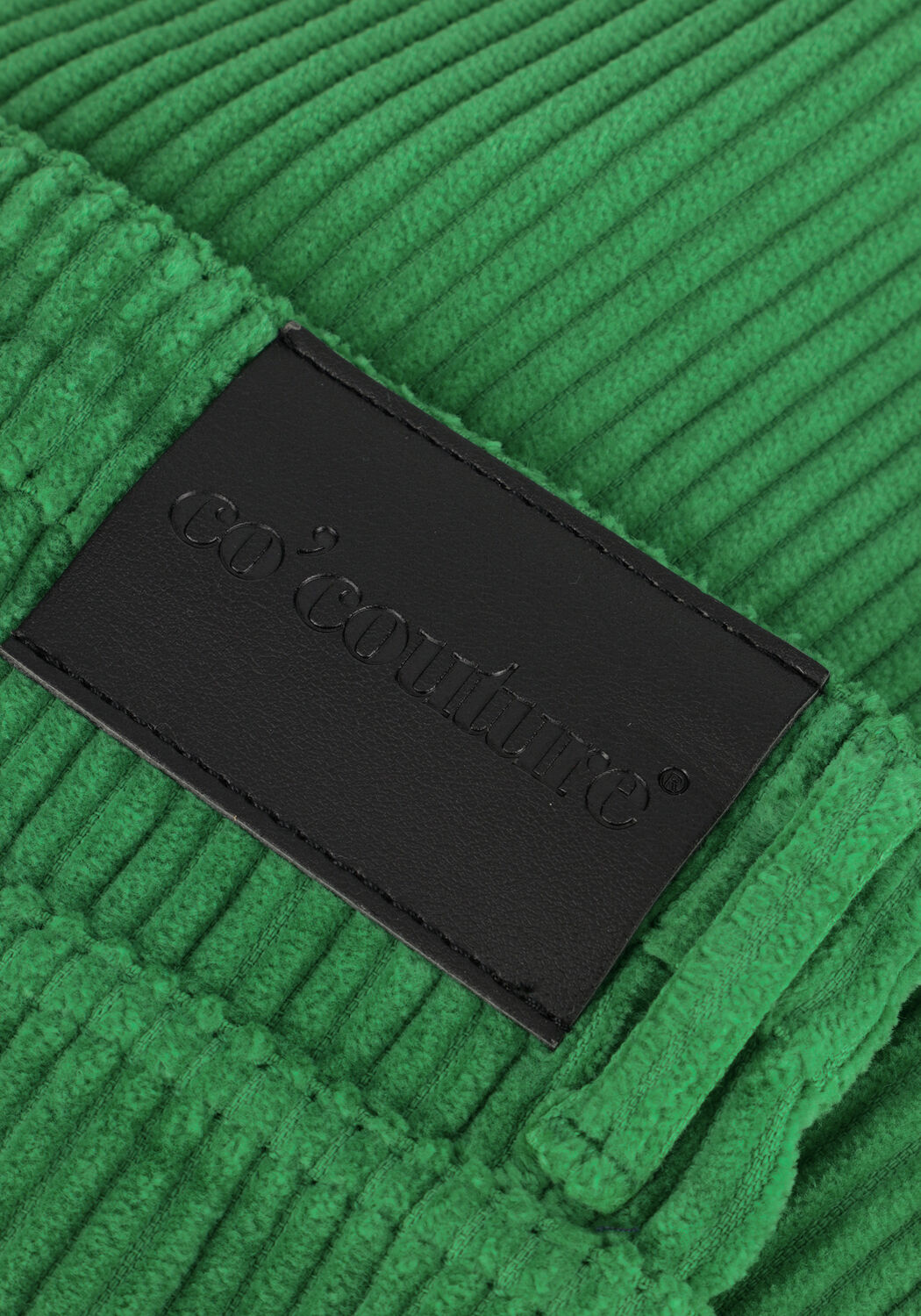 CO'COUTURE Pantalon large VIKA CORDUROY JEANS en vert - large