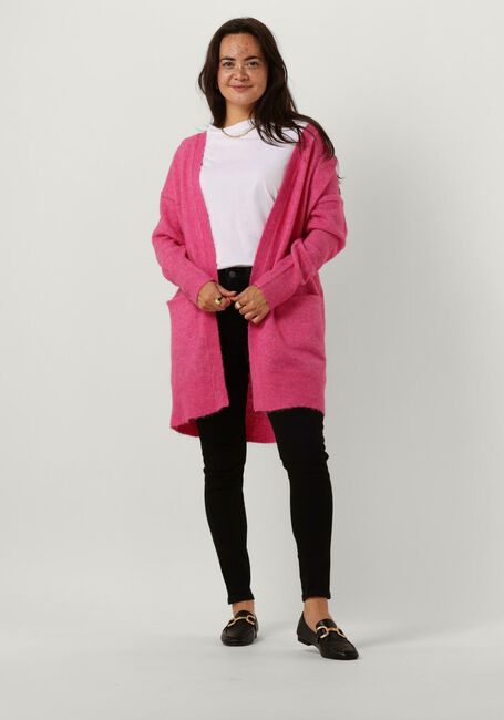 SELECTED WOMEN Gilet SLFLULU NEW LS KNIT LONG CARDIGAN B Fuchsia - large