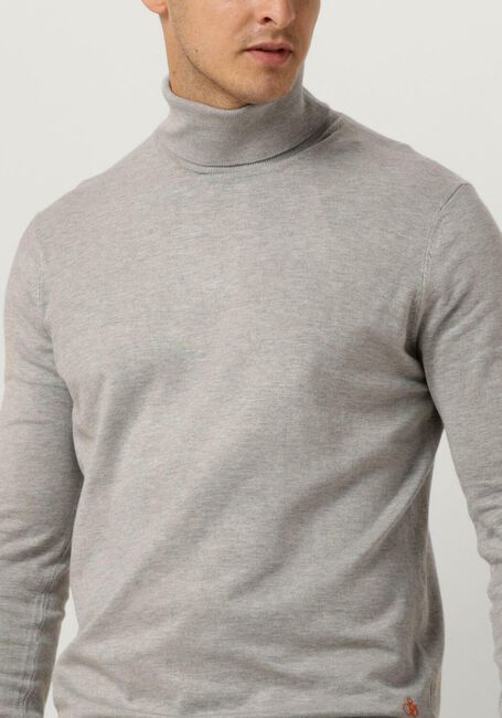 SCOTCH & SODA Col roulé REGULAR FIT ESSENTIALS TURTLE IN ECO VERO en gris - large