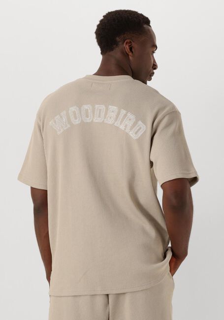 Zand WOODBIRD T-shirt WBBAINE WAFFEL TEE - large