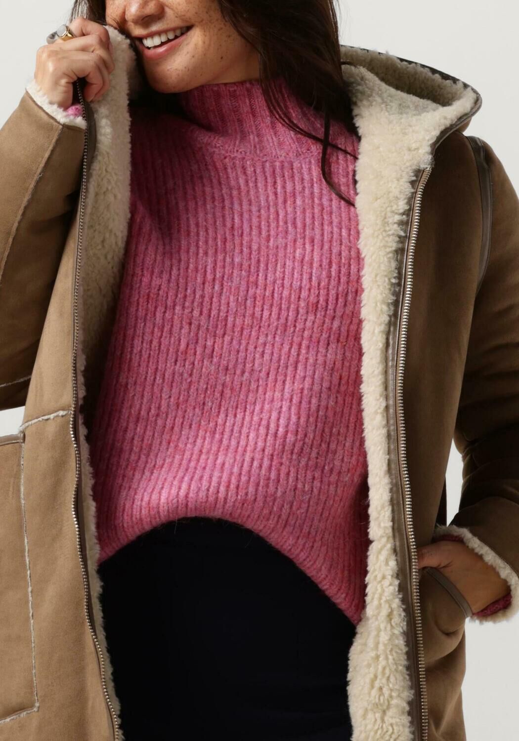 GOOSECRAFT Veste matelass&eacute; GC ADELYN COAT en camel - large