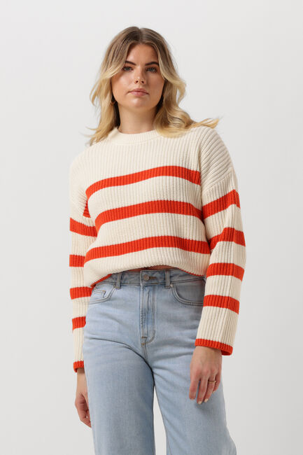Witte SELECTED FEMME Trui SLFBLOOMIE LS KNIT O-NECK B - large