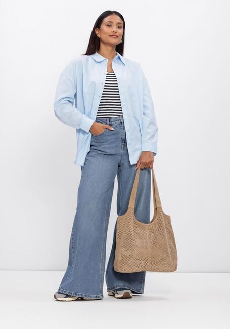 Blauwe MY ESSENTIAL WARDROBE  MWVILDA SUNNA BOXY SHIRT - large