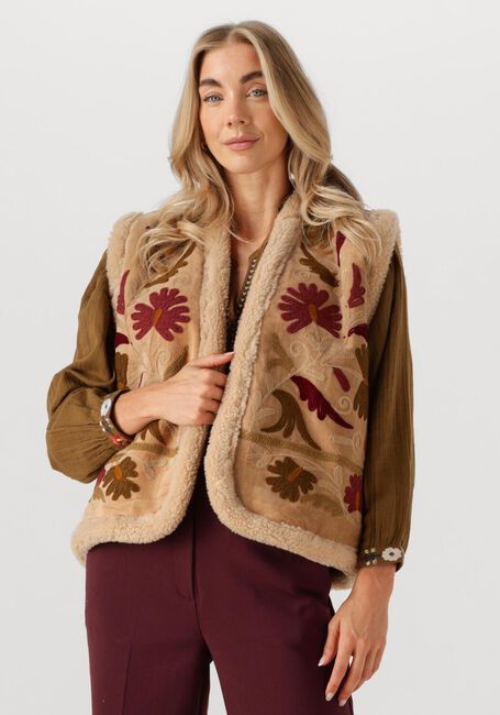 LOUIZON Gilet DARRENA en camel - large