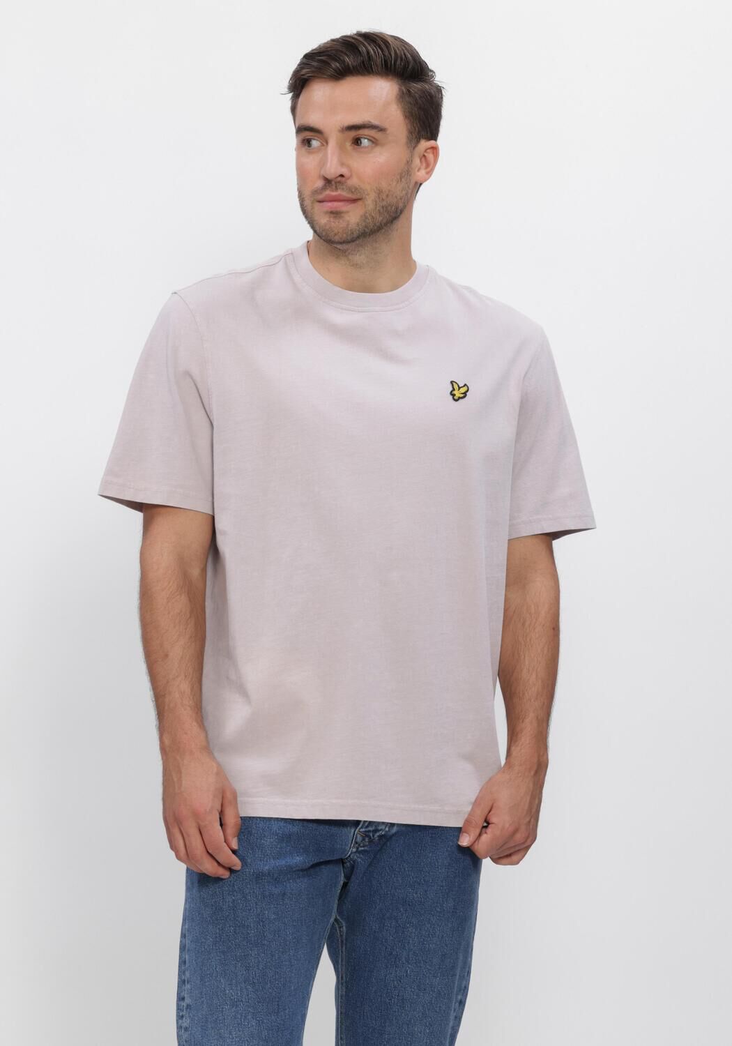 LYLE & SCOTT T-shirt HEAVY LAUNDERED T-SHIRT en violet - large