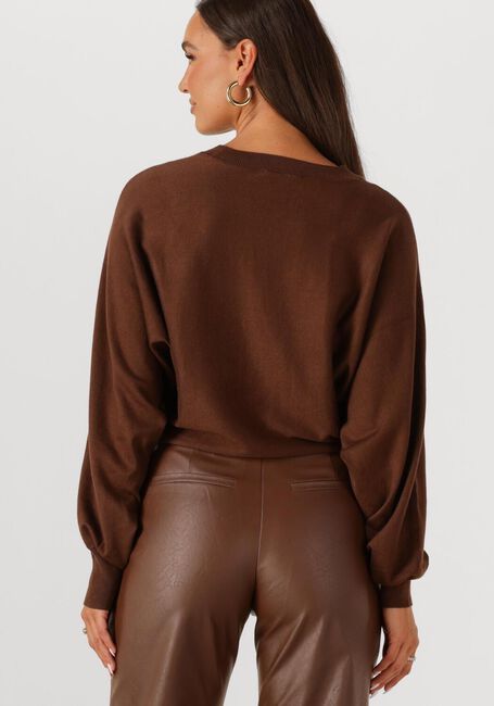 Bruine MINUS Trui DANA BAT SLEEVE KNIT PULLOVER - large