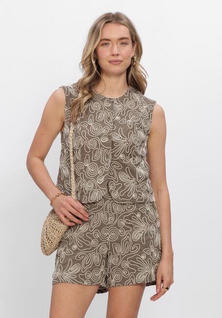 Beige OBJECT Gilet OBJKERRY S/L RE VEST - large