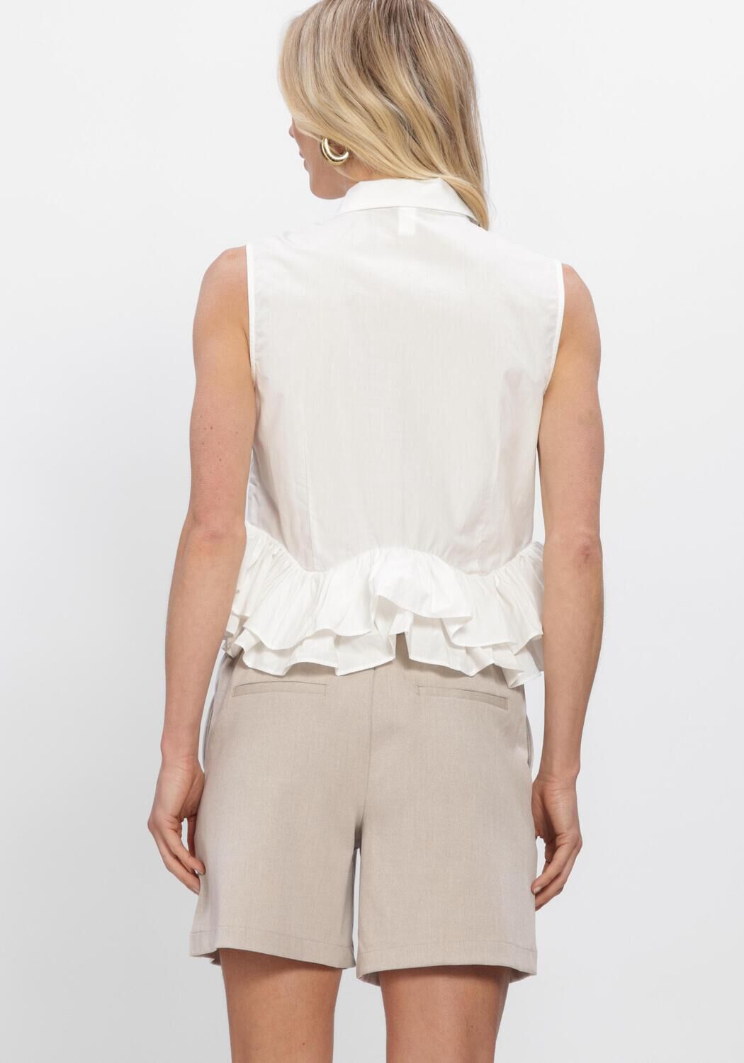 Y.A.S. YASTORINA SL SHIRT Hauts & T-shirts en blanc - large
