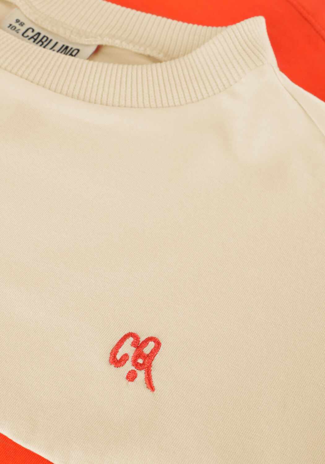 Rode CARLIJNQ T-shirt BASIC - OVERSIZED T-SHIRT - large