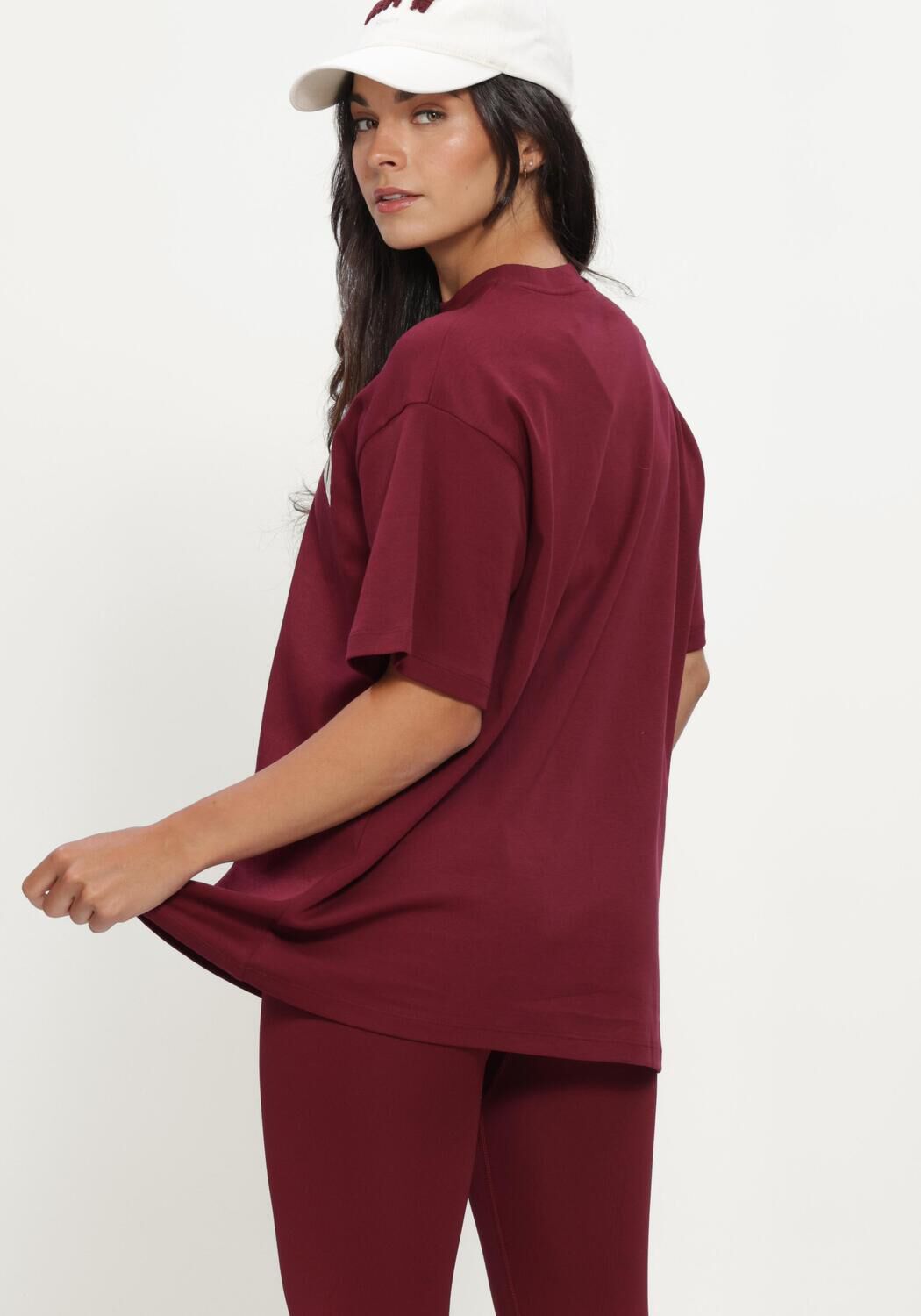 AIM'N T-shirt VARSITY BOYFRIEND T-SHIRT Bordeaux - large