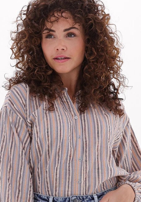 Lichtblauwe CO'COUTURE  CELINA SITA STRIPE SHIRT - large