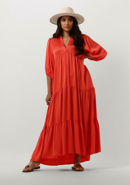 SUMMUM Robe midi DRESS SILKY TOUCH en orange - large