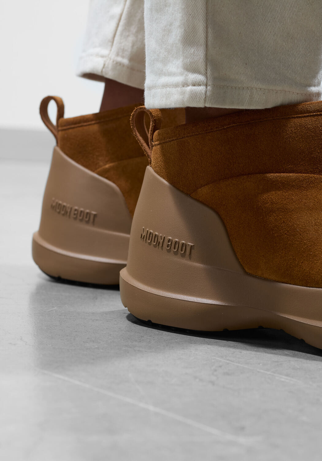 MOON BOOT Bottillons MB LUNA LOW BOOT SUEDE en cognac - large
