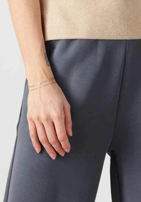ALIX THE LABEL Pantalon LADIES KNITTED FLOWY SIDE SLIT PANTS Gris foncé - large