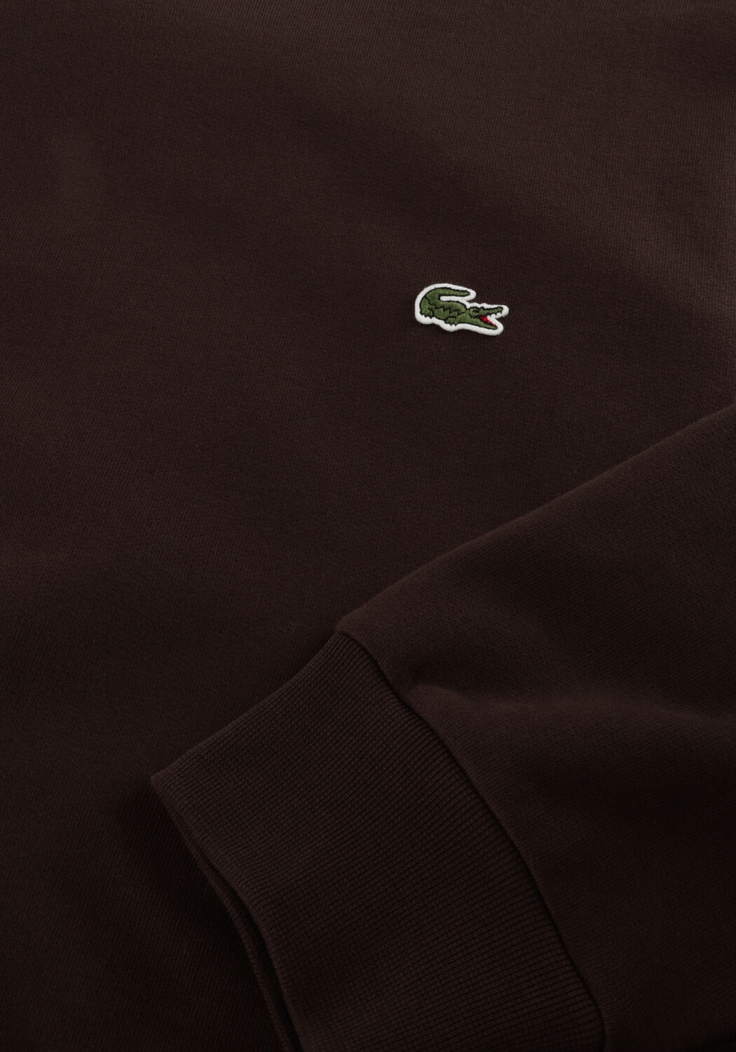 LACOSTE Chandail CLASSIC FIT BRUSHED FLEECE SWEATSHIRT en marron - large