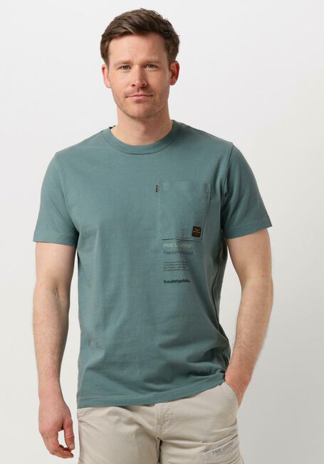PME LEGEND T-shirt SHORT SLEEVE R-NECK PLAY SINGLE JERSEY en vert - large