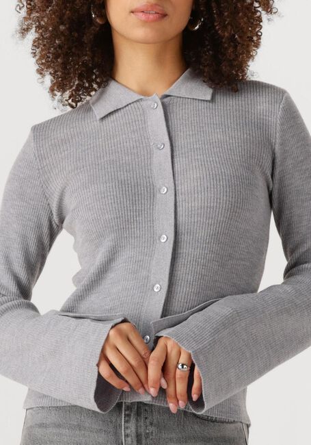 Grijze MODSTRÖM Vest HIROKIMD CARDIGAN - large