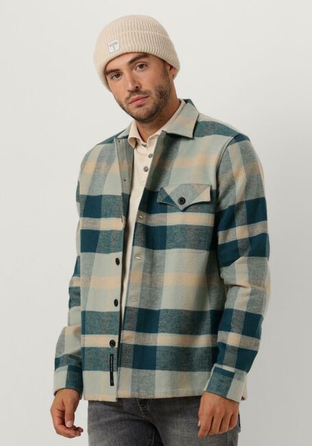 BUTCHER OF BLUE Surchemise MARVIN CHECK OVERSHIRT en vert - large