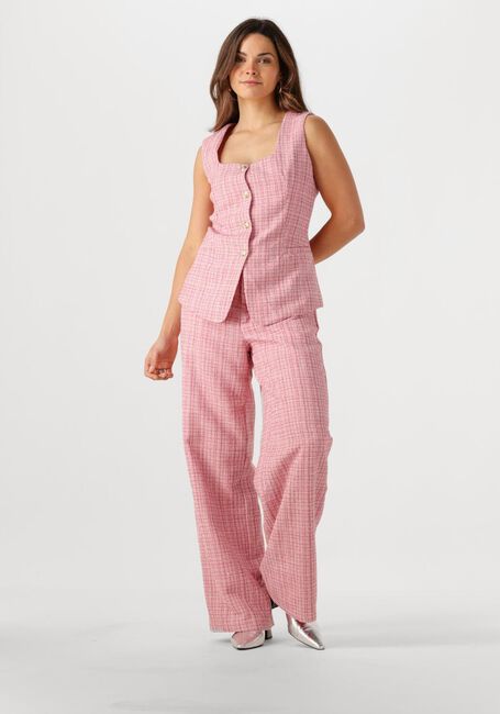NEO NOIR Pantalon EMMETT GLITZ BOUCLE PANTS Rose clair - large