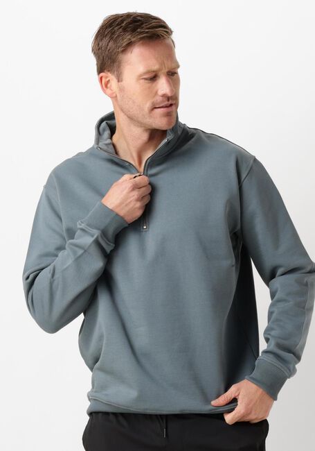 PURE PATH Pull LOOSE FIT SWEATERS HALFZIP319 en bleu - large